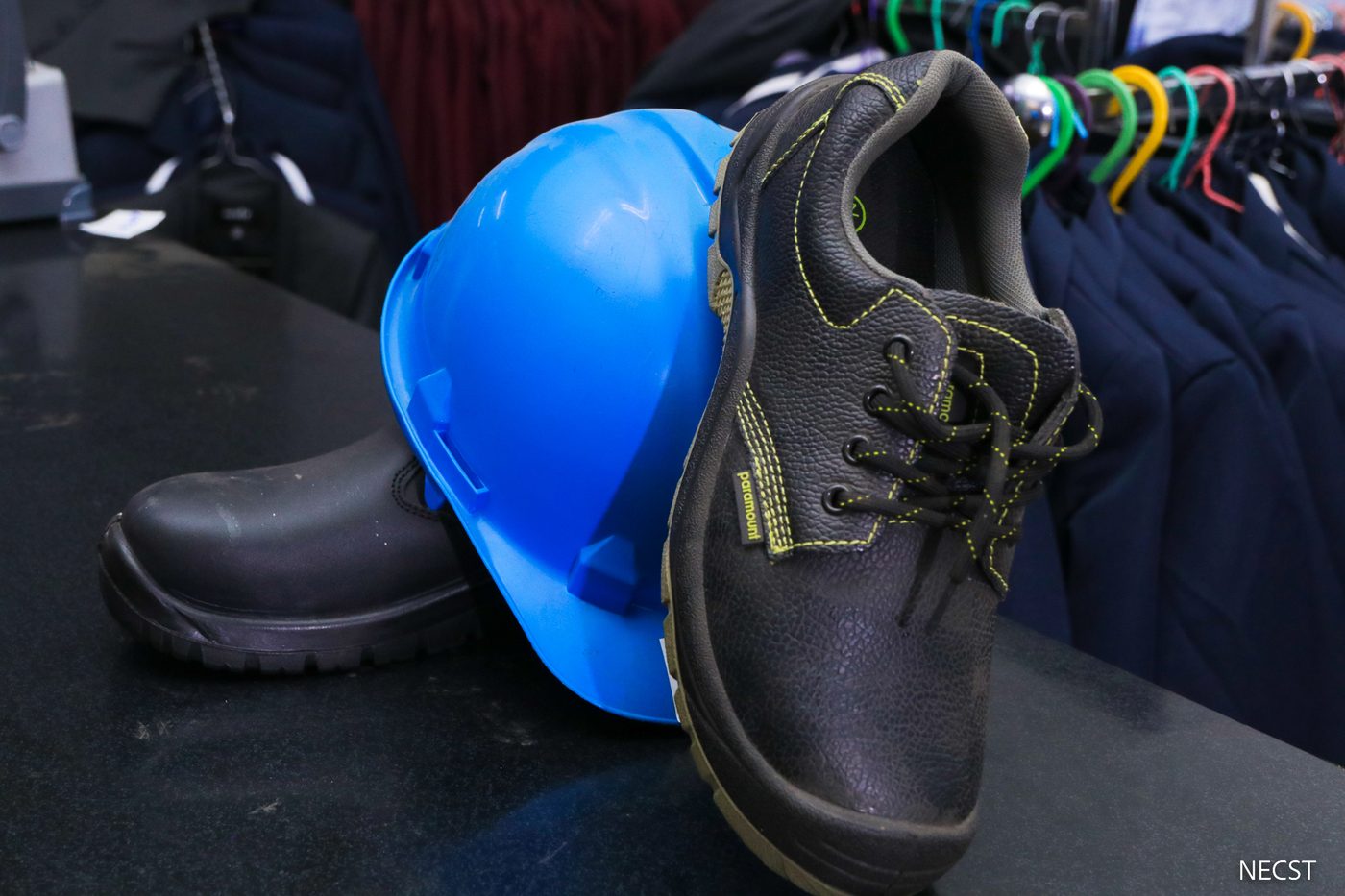 Safety Shoes & Helmet